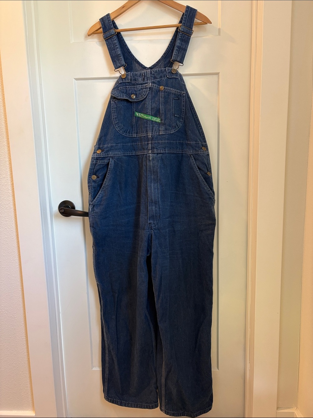 100% cotton Vintage KEY Denim Overalls